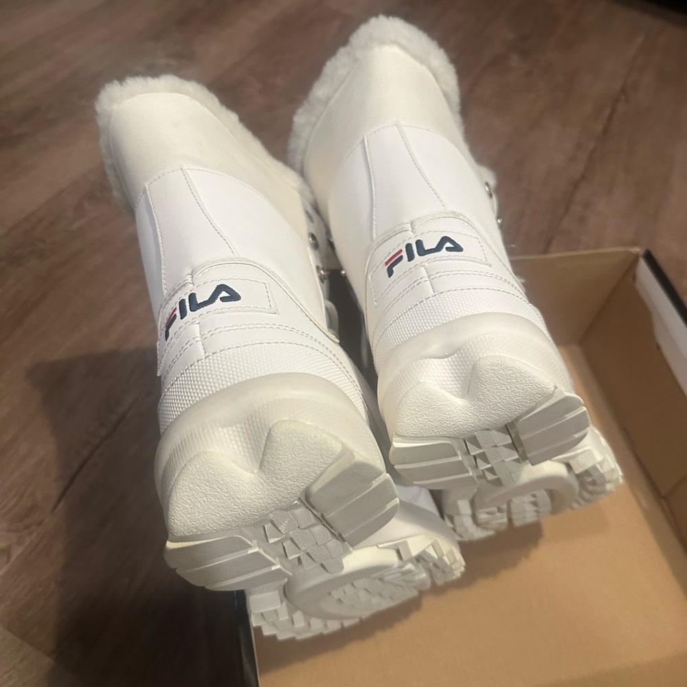 Fila White Snow Boots